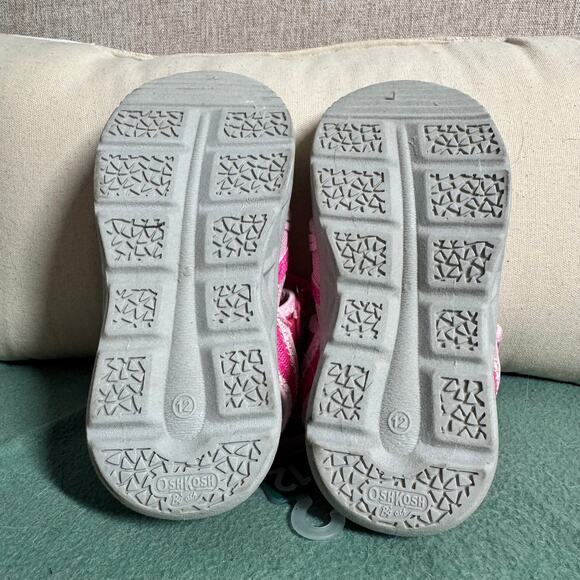 Oshkosh Sandals Toddler 12 Pink Glitter NWT Adjustable Machine Washable Play - Picture 5 of 5